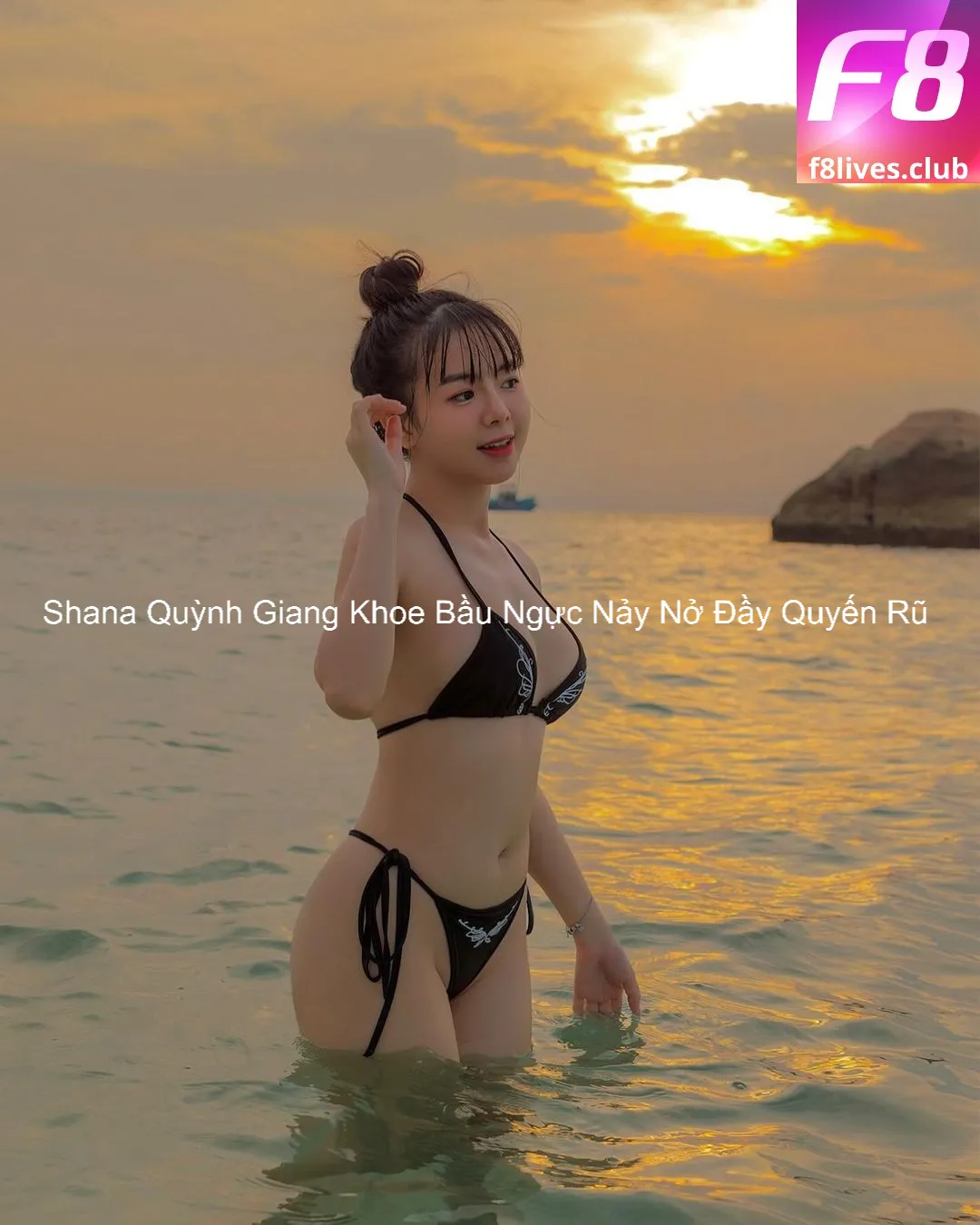 Shana Quỳnh Giang Khoe Bầu Ngực Nảy Nở Đầy Quyến Rũ 5